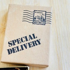 Special Delivery Envelope Love Letter Necklace VTG Sweetheart Retro Gold Tone