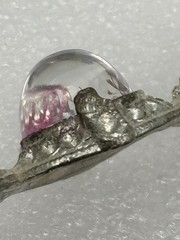 Vintage 1930s Art Deco Carl Art Dress Clip Pot Metal High Dome Unfoiled Cabochon