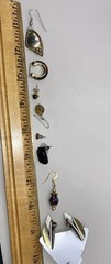 Neutral Vtg 17Pc Lot Jewelry Modern Tiger Eye Gems Gold Tone Christophe Poly
