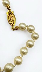 Vintage 6mm Faux Pearls Bracelet Individually Knotted 7”