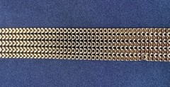 Vintage Viotorian Gold Tone Slide Tassel Bracelet (missing two pearls)
