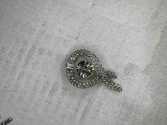 Vintage Crystal Clear Rhinestone Brooch and Pendant Lot of 6 1940s 1950s 1960s