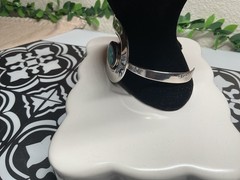 House of Bangles 925 sterling vintage cuff bracelet with abalone