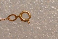 VERY FINE 14K YELLOW GOLD 18″ long CHAIN / NECKLACE 3/4 mmWide 0.68 gram ((543))