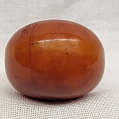 Antique Butterscotch Amber Swirl Bakelite Bead Single 37 Grams 40mm Prayer ???