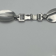 Vintage Signed WRE Sterling Silver Choker Necklace 15.5 Inches