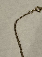 Vintage 1/20 14K Yellow Gold Filled Curb Link Chain Necklace 18”