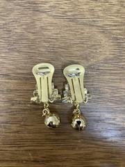 Vtg 60s Christmas Wreath Brooch & Matching Tree Clip-On Earrings Rhinestone Set