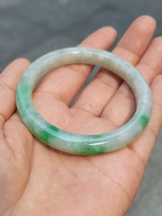 MADE IN-HOUSE Certifiable Grade-A Untreated Burmese Jadeite Jade Bangle (52.2mm)