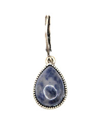 Nine West Vintage America Earrings Dangle Pierced Sodalite Leverback 1.25″ Blue