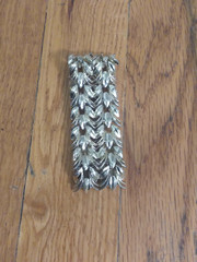 Judy Lee Bracelet Gold Tone 7 Inches Leaf Design Vintage