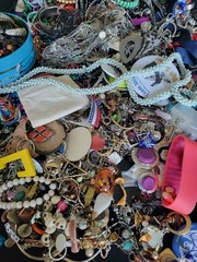 3 Lbs Pounds Unsorted Huge Lot Jewelry Vintage Now Junk Art Craft Treasure Fun