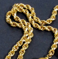 Vtg MONET “Bolero” 1961 30″ Rope Chain Lariat Necklace Runway Book Piece GP Exc