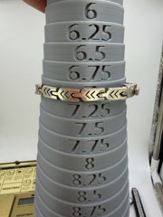 Vintage Bracelet Sterling Silver Mexico 7 Inches Chain Link Arrows 36 gram