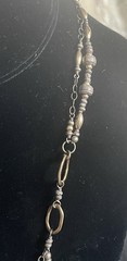 Gorgeous Vintage J & I 925 Sterling Silver Gold Filled Two Tone Necklace