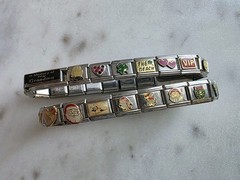 Y2K Italian Charm Bracelet DOUBLE ROW 9mm D’LinQ, Uberry, B’linQ, DISNEY