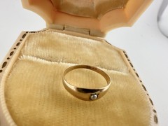 Antique Victorian 10k Gold Baby Starburst Ring Pendant Charm Seed Pearl Read