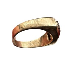 Vintage 14k Diamond Ring. Size 12. Weight is 9.6 Grams. 3- Round Cut .50 TCW.