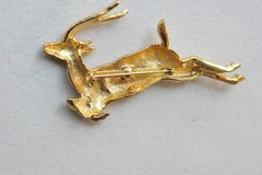 Brooch LOT Signed JJ Spoontiques AJC gold silver tone AH31