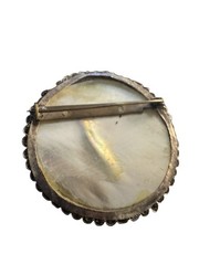 Vintage Beautiful Persian Hand Painted Mother of Pearl Pendant/Charm