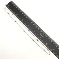 Vtg Sterling Silver Twisted Chain Necklace 16” Marked FAS 925 Italy 5.2g #55
