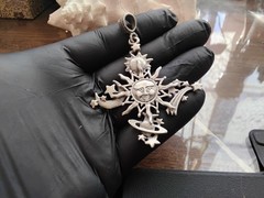 ☆ Vintage Sterling Sun☆Moon☆Stars☆Planets Pendant ☆