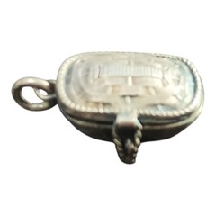 Antique Silver Egyptian Moses Basket Pendant