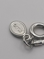 Vintage Signed AVON Y Drop Necklace Silver Tone 17″ 1970-80 Vintage Spring Ring