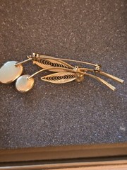 vintage filigree brooch