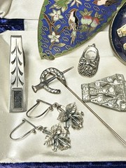 Vintage Jewelry Lot Art Deco Art Nouveau Retro Sterling Silver