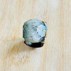 Brutalist Modernist Brutalist Quartz Cocktail Ring Statement Sz6 MCM 70s OOAK