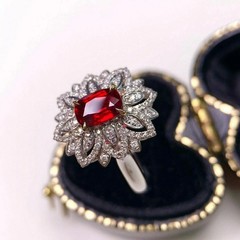2.50Ct Art Deco Style Lab Created Diamond Anniversary 14k White Gold Finish Ring