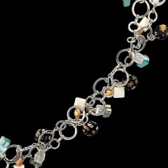 Artisan Designer Statement Necklace Figural Handmade Design Boho Jewelry OOAK