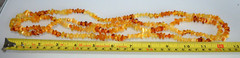 ✅135 cm=42gr RUSSIAN SOVIET BALTIC AMBER BEAD NECKLACE 琥珀 BRACELET STONE PENDANT