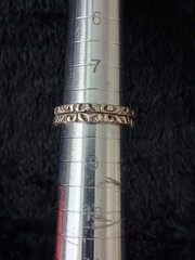 Vintage 925 Sterling Silver Pair Of Stackable Rings Size 8