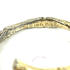 14kt Gold-Filled Vintage Opal Asian Style Bamboo Wrap Ring