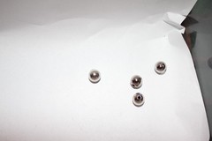 Silver Round Beads Loose from Vintage Necklace Untested Metal