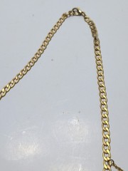 ✨VINTAGE✨ 16″ Ornate Gold Tone Dangling Necklace w/ Charms, Stones & Beads
