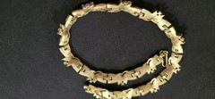 Trifari Rhinestone Necklace Goldtone