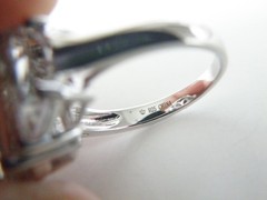 Vintage Sterling Silver 925 Natural Heated Green Amethyst Statement Ring Size 9