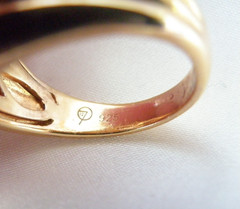 Sterling Silver 925 Gold on Natural Irradiated Morganite Ring Size 9
