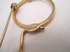 VTG DETTI GOLD TONE PIN ROUND EYEGLASSES