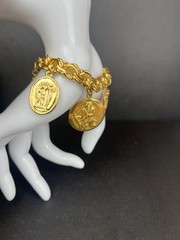 Vintage Camrose Kross JBK Gold Charm Bracelet Box &COA