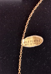 Vintage Necklace w/Tassel Yellow Gold Plated NWT 15.25″ Length