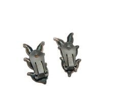 Vintage Renoir Copper Leaves Clip On Earrings