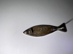 Vintage 1950’s Taxaco Mexico Modernist Sterling Silver & Copper Fish Brooch
