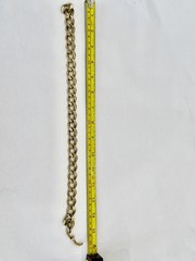 VINTAGE CHRISTIAN DIOR GOLD TONE BEAUTIFUL GOURMETTE STYLE CURB NECKLACE CHOKER
