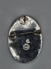 STERLING SILVER MEXICO ABALONE BROOCH/PENDANT
