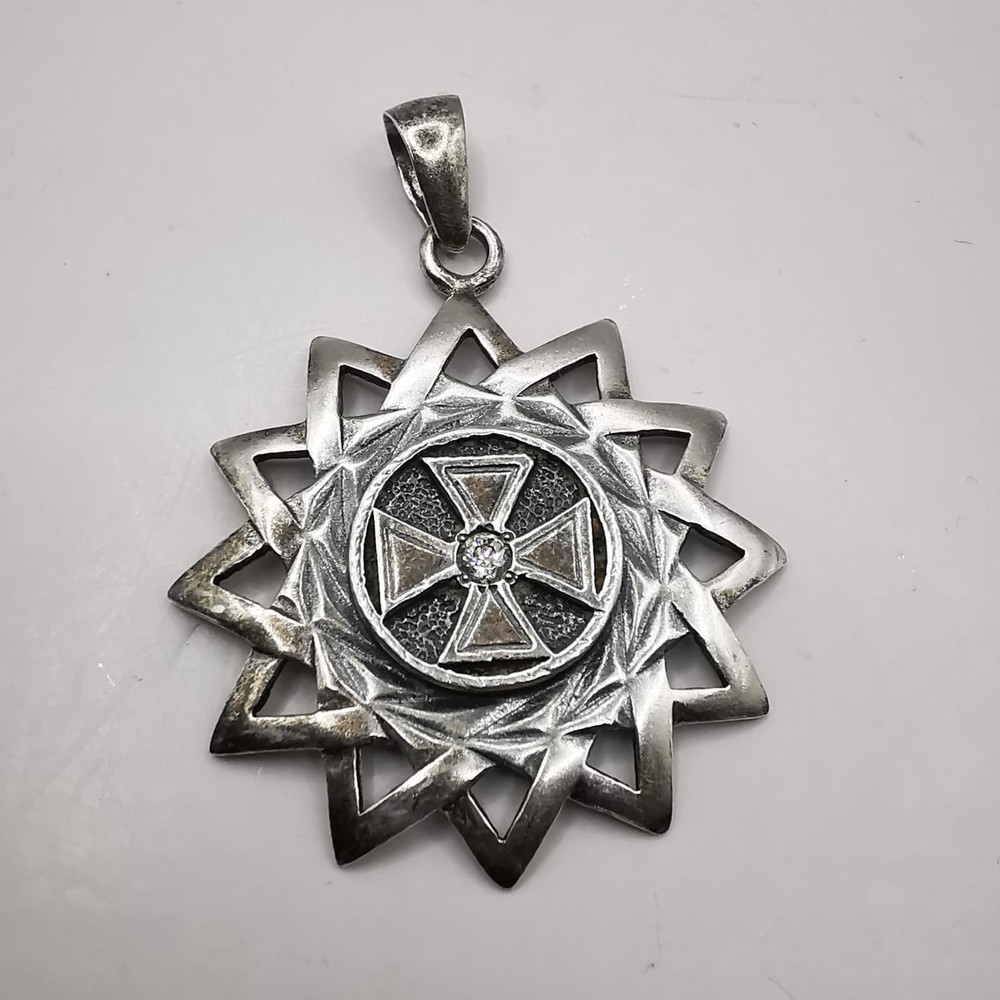 Vintage Elegant Pendant Star of Erzgamma, made of 925 silver, Feonite, 6.72g