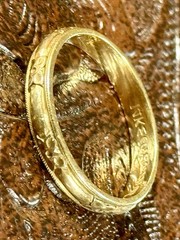 Vtg Art Deco 14k Yellow Gold Art Carved Orange Blossom Wedding Ring 9 1/2 3.24g
